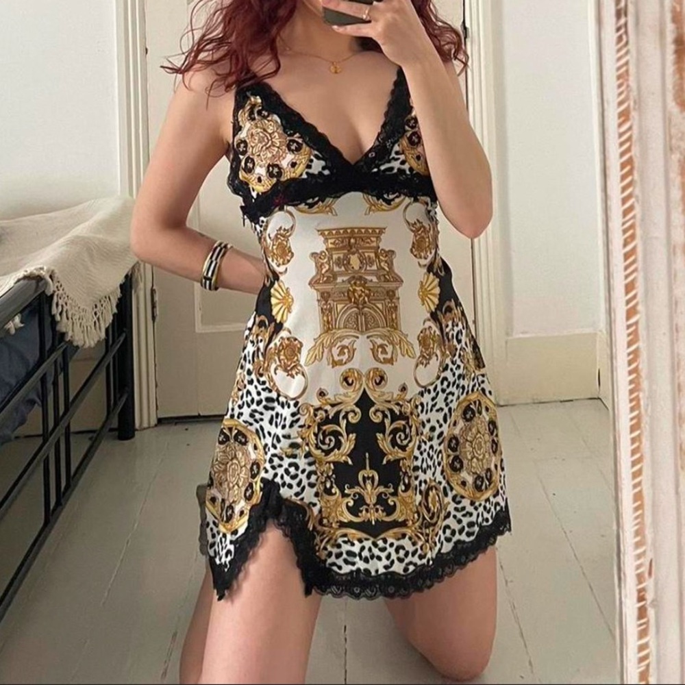 Sugar Thrillz Lace Haute Lust Slip Dress XS Dolls Kill